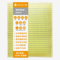【OriginalLife】長效可水洗★ 超淨化空氣清淨機濾網(適用飛利浦：AC4374 可取代AC4138濾網)