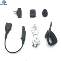 Wireless Handsfree Headphone Headset Bluetooth PTT Microphone For Baofeng UV-5R BF-9700 A-58 UV-XR GT-3WP UV9R UV-9R Plus Radio