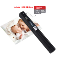 iScan Portable mini Document Scanner wireless USB A4 paper book color photo image scan LCD Display handheld JPG and PDF 900DPI