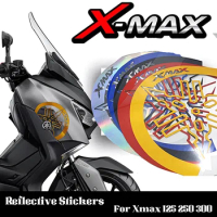 New Motorcycle Stickers Suitable for Yamahaas Xmax300 Modified Body Reflective Waterproof Stickers Engine Decorative Decals