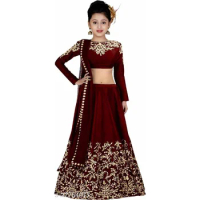 Girl Lehenga Choli Dupatta Ethnic Wear Kids Festival Dress Indian Classy Dress