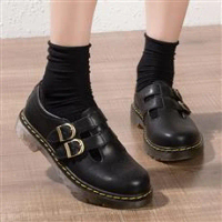 Women's Shoes, Mary Jane Style, Loafers, Thick Tread, Versatile, Small Leather, British Boken Style,
