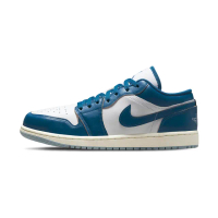 【NIKE 耐吉】Air Jordan 1 Low Industrial Blue 男鞋 藍色 AJ1 休閒鞋 FN5214-141