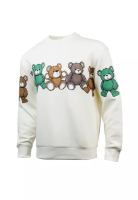 HLA Bear Printing Soft and Comfortable Long Sleeve Sweater Men - HNZWJ3W081H81