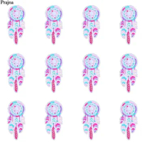 Prajna 10PCS Wholesale Unicorn Iron On Patches Dream-catcher Embroidered Stickers On Jacket Repair Applique For Clothing DIY Bag