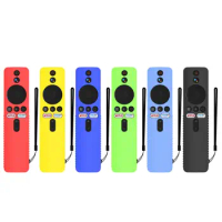 Silicone Remote Control Protective Case Dust Cover With Lanyard Shockproof For Xiaomi Mi TV Stick 4K TV Stick