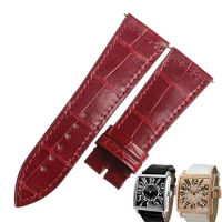 WENTULA watchbands for Franck Muller FM6002MQalligator skin /crocodile grain woman watch band