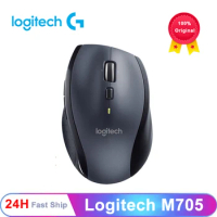 Logitech Marathon Mouse M705 with Unifying Receiver Laser Grade Tracking Additional Buttons for Windows10 8 7 Mac OS