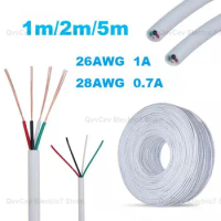 26AWG 28AWG Electrical Power Cable 4 Pins DC Wire Copper Insulated PVC Extension Cord for USB Fan LED Strip Cable