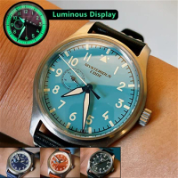 Pilot Watch Aviation Material Prevent Allergy Titanium Pilot's Automatic Mechanical Luminous Sapphire Retro Design Men's Watch