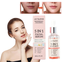 5 In 1 Facial Serum Fade Fine Lines Serum Shrink Pores Face Moisturizing Brightning Hyaluronic O6G9