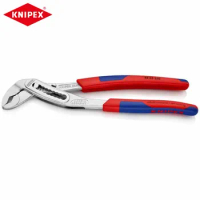 KNIPEX 88 05 250 Alligator Water Pump Pliers 10'' Chrome Plated Plier with Slim Multi-Component Grips