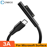 USB Type C Surface 3A Fast Charging Cable Adapter USB C to Surface Converter Charger For Microsoft Surface Pro X 8 7 6 5 4 3 Go