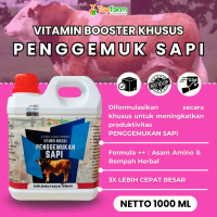 Suplemen Penggemuk Sapi / Vitamin Peningkat Bobot Sapi / Vitamin Peningkat Nafsu Makan Sapi / Booste