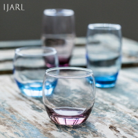 ijarl 玻璃水杯牛奶杯加厚 家用創意時尚耐熱便攜簡約 隨手果汁杯