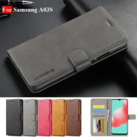 For Samsung A03S Case Leather Vintage Phone Case On Samsung Galaxy A03s Case Flip Magnetic Wallet Case For Samsung A 03S Cover