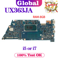 KEFU Mainboard For ASUS Zenbook Flip 13 UX363 UX363JA BX363JA RX363JA Laptop Motherboard I5 I7 10th Gen 8GB/RAM