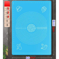 矽膠揉麵墊【無異味 【加厚款】藍色】【規格：64*45CM】 