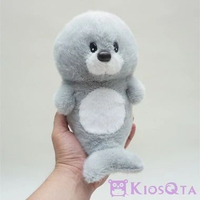 boneka baby seal anjing laut imut abu abu medium