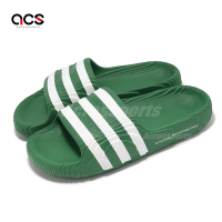 adidas 拖鞋 Adilette 22 男鞋 綠 白 等高線 涼拖鞋 三條線 愛迪達 IG9260