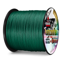 สายเบ็ดถัก Ashconfish 16 เส้น 100 เมตร 20-500 ปอนด์ X16 สาย PE หลายเส้น สีเขียว