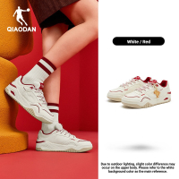 Qiaodan QC 5.0 Red Retro Couple Skate Shoes Trendy Casual Waterproof Height-Increasing QXL052261542T