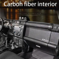For Toyota FJ Cruiser Ignition Device Sticker ABS Carbon Fiber Pattern Switch Panel Decoration FJ Cruiser Interior Modification