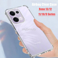 เคส OPPO Reno 13 Pro, 13F, 12, 12F, 11, 11F, 10, 9, 5G, 2024, ใสและโปร่งใส, กันกระแทก, เคสป้องกัน, ส