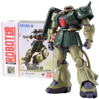 Bandai Genuine Figure Gundam Model Kit Robot Spirits MS-06FZ Zaku II Fz Collection Gunpla Action Figure Model Toys for Boy Gifts