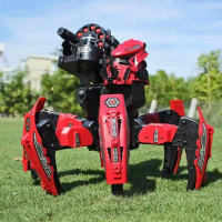 玩具模型 星際仿真智能遙控蜘蛛俠對戰機器人六腳電動玩具男孩黑科技雙人戰-快速出貨