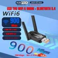 USB WIFI , usb bluetooth , card wifi 2 IN 1 giúp thu wifi cho pc laptop băng tần kép wifi 5g 900mbps