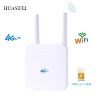 HUASIFEI Unlocked 300Mbps Wifi Router 4g With Sim Card LTE CPE Mobile Router Portable 4g Wifi Router Supports LAN/WAN Port