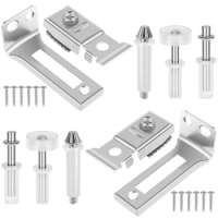22Pcs Bifold Door Hardware Repair Kit Metal Closet Door Hardware Kit Sturdy Bi-Fold Sliding Door Replacement Accessories with