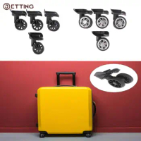 1/2pair Left &amp; Right Luggage Wheel Trolley Case Luggage Wheel Repair Universal Travel Suitcase Part Accessorie Replacement Wheel