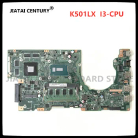 For Asus K501L K501LB K501LN A501 laptop Motherboard K501LX Motherboard i3 CPU 4GB K501LX Mainboard K501LX Motherboard test ok