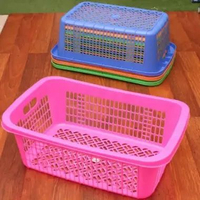 Laundry Basket Keranjang Baju Pakaian Besar Jumbo Plastik Awet Kuat Tebal Premium Shinpo 63x41x20CM 