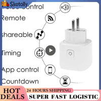 Homekit Smart Socket EU Plug Network WiFi Outlet Use Siri Voice Control and Compatible Alexa Home