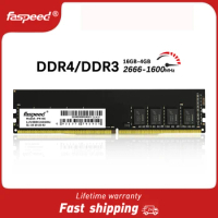 Faspeed Memoria Ram DDR4 DDR3 16GB 8GB 4GB Internal Memory Ram 2666MHZ 1600MHz CL11 CL19 240Pin 288Pin 1.2V 1.5V For PC Desktop