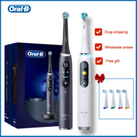 Oral B Io9 Electric Toothbrush 3D Smart Teeth Tracking Tech Tooth Brush 7 Modes Waterproof With 4pcs Replaceable Brush Heads