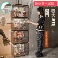 展示櫃 收納櫃 公仔展示盒 收納盒 模型櫃 置物櫃 手辦樂高展示柜模型玩具收納陳列柜亞克力透明仿玻璃家用積木架子
