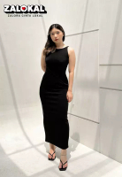 Cloth Inc Ganni Pleat Waist Scuba Dress