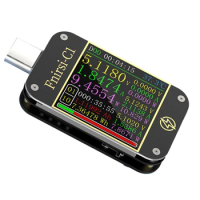 C1 PD Trigger USB-C Voltmeter Ammeter Fast Charging Protocol Test Type-C Meter Portable Type-C Multi-function Tester Ripple Curv