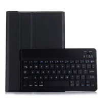 Removable Wireless Bluetooth Keyboard Case for New IPad 9.7 2017 Cases Ultrathin PU Leather Stand Cover Funda + Flim + Pen