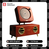 MT Single Life 2.1 CD Player Bluetooth Full Range CD Audio Album Player Solid Wood Radio CD Audio Speaker Portable Player Gifts