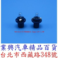 J-T5 PBBBUL 5mm 12V 1.2W 儀表燈泡 排檔 音響 燈泡 (2QJ-16)