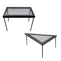 Folding Grill Table Camping Cooking Barbecue Table Pot Stand