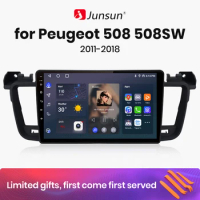 Junsun V1 AI Voice Wireless CarPlay Android Auto Radio For Peugeot 508 508SW 2011 2012 - 2018 Car Multimedia GPS 2din autoradio