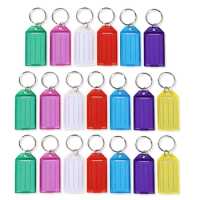 F42F 20 Long lasting Key Identifiers in Random Colors Multifunctional Name Ticket Key Chain for Hotel and Car Rental