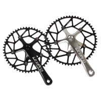 Litepro Round Narrow Wide Teeth Foldable Small Wheel Bicycle Crankset AL7075 CNC 50T 52T 54T 56T 58T Folding Bike Chainwheelset