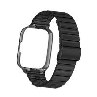 Metal Strap+Case for Redmi Watch 3 Active /Watch 2 lite Bracelet Protector Case for Xiaomi Mi Watch Lite Stainless Steel Band